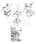 Battery Tray And Cables. Diagram