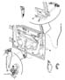 Diagram Door, Front Exterior Handle and Links - 48. for your 2023 Jeep Wrangler Unlimited Rubicon 392