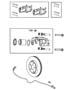 Diagram Rear Disc Brake Caliper and Rotor With [213MM Rear Axle] 8.25/213MM Axle. for your Chrysler 300 M