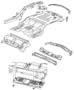 Diagram Center and Rear Floor Pan. for your 2013 Jeep Wrangler RUBICON 3.6L V6 A/T 4X4