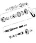 Diagram Gear Train NVG 244 [Elec Shift-on-the-Fly,F/Time T/Case]. for your Jeep RENEGADE TRAILHAWK