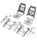 Front Seat Adjusters , Frames and Shield - 4 Way - 41 Body. Diagram