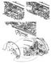 Diagram Rear Splash Shields. for your 2002 Jeep Wrangler