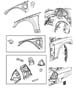 Diagram Front Fender. for your 2022 RAM 1500 Rebel Extended Cab 3.6L V6 4WD