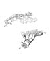 Diagram Exhaust Manifolds And Mounting 6.1L [6.1L SRT HEMI SMPI V8 Engine]. for your 2017 Dodge Charger R/T 392 6.4L Hemi SRT V8