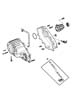 Diagram Case Front, Rear And Related Parts NVG 271 [Man Shift-on-the-Fly Transfer Case]. for your 2008 Dodge Ram 2500 ST REG CAB 8 FT BOX 5.7L Hemi V8 A/T 4X4