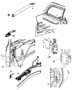 Diagram Sliding Door, Hardware Components. for your Dodge Grand Caravan