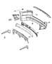 Diagram Fascia, Rear. for your 2001 Jeep Grand Cherokee