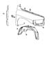 Diagram Front Fender. for your 2008 Dodge Ram 1500