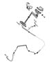 Diagram HCU, Brake Tubes and Hoses, Front, [Anti-Lock 4-Wheel Disc Brakes]. for your 1999 Chrysler 300 M