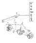 Diagram Brake Tubes and Hoses, Rear and Chassis, [4 Wheel Disc Rr Anti-Lock Brakes]. for your 2001 Chrysler 300 M