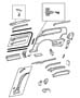 Diagram Quarter Panel With Sliding Door Outer Panel Parts. for your 2015 RAM 1500