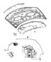 Diagram Hood. for your 2018 Jeep Cherokee LATITUDE 3.2L V6 A/T 4X4