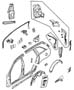 Diagram Rear Aperture (Quarter) Panel. for your 2021 Chrysler Pacifica