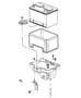 Diagram Battery Tray and Support. for your Chrysler Pacifica