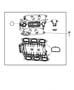 Diagram Intake Manifold Plenum 3.8L [3.8L V6 OHV Engine]. for your 2004 Chrysler Sebring