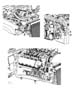 Diagram A/C Plumbing 5.7L [5.7L Hemi Multi Displacement Engine] 6.1L [6.1L SRT HEMI SMPI V8 Engine]. for your 2002 Chrysler 300 M