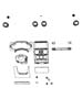 Diagram Instrument Panel Trim. for your 2021 RAM 1500 Tradesman Crew Cab 3.6L V6 4WD