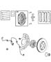 Diagram Brakes, Front, 6.1L [All V8 Engines]. for your Jeep Grand Cherokee