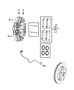 Diagram Brakes, Rear, Disc, With [Dana 44/226MM Rear Axle] Rear Axle. for your Chrysler 300 M