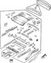 Diagram Rear Floor Pan and Attaching Parts. for your Chrysler Pacifica