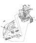 Diagram Engine Mounting Front And Right Side FWD. for your 2002 Chrysler Sebring