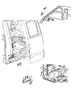 Diagram Rear Door, Shell and Hinges, Extented Cab. for your Chrysler 300 M