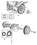 Diagram Crankshaft, Crankshaft Bearings, Damper Flexplate And Flywheel 3.8L [3.8L V6 SMPI Engine]. for your Jeep Cherokee