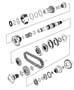 Diagram Gear Train NVG 245 [Quadra-Trac II Full-Time,Active 4WD]. for your Dodge Ram 1500