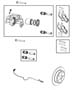 Diagram Brakes, Rear, Disc, With [213MM Rear Axle] Rear Axle. for your Chrysler 300 M