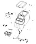 Diagram Floor Console Rear. for your 2015 Chrysler 200