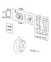 Diagram Brakes, Rear, Disc. for your 2021 Jeep Cherokee 80th Anniversary