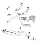 Diagram Exhaust System 3.7L [All V6 Engines] Gas. for your 2014 RAM 2500 LARAMIE MEGA CAB 6.7L Turbo I6 Diesel A/T 4X4