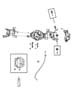 Diagram Housing and Vent,Front Axle. for your 2000 Chrysler 300 M