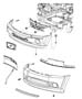 Diagram Fascia, Front. for your 2017 Jeep Cherokee LATITUDE 3.2L V6 A/T 4X4