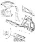 Diagram Interior Moldings and Pillars. for your 1991 Jeep Wrangler