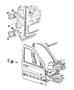 Diagram Front Door, Shell and Hinges. for your 2003 Chrysler Pt Cruiser