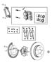 Diagram Brakes,Front. for your 2007 Dodge Durango