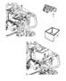 Diagram Battery Tray and Support. for your 2021 RAM 1500 TRX Crew Cab