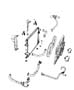 Diagram Radiator and Related Parts. for your 2020 Jeep Wrangler