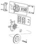 Diagram Brakes, Front. for your 2007 Dodge Caliber R/T 2.4L 4 Cyl CVT