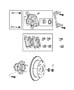 Diagram Brakes, Rear, Disc. for your 2006 Chrysler Pt Cruiser