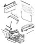 Diagram Weatherstrips, Front Door. for your 1999 Chrysler 300 M