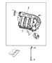 Diagram Upper Intake Manifold Plenum 2.7L [2.7L V6 DOHC 24 Valve MPI Engine]. for your Dodge Charger