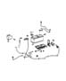 Diagram Auxilary Battery Tray, Battery Cable and Contactor. for your 1992 Jeep Wrangler