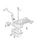 Engine Oil Pan, Engine Oil Level Indicator And Related Parts 3.5L [3.5L V6 Gas Engine]. Diagram