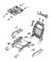 Diagram Adjusters, Recliners and Shields - Passenger - Manual - Non-Fold Flat. for your 2009 Dodge Journey