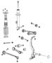 Diagram Suspension, Front [RWD]. for your 2002 Jeep Wrangler