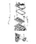 Diagram Engine Oil Pan, Engine Oil Level Indicator And Related Parts 3.5L [3.5L V6 HIGH OUTPUT 24V MPI ENGINE]. for your 2007 Dodge Durango SXT