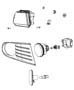 Diagram Lamps Front. for your 2001 Chrysler Sebring